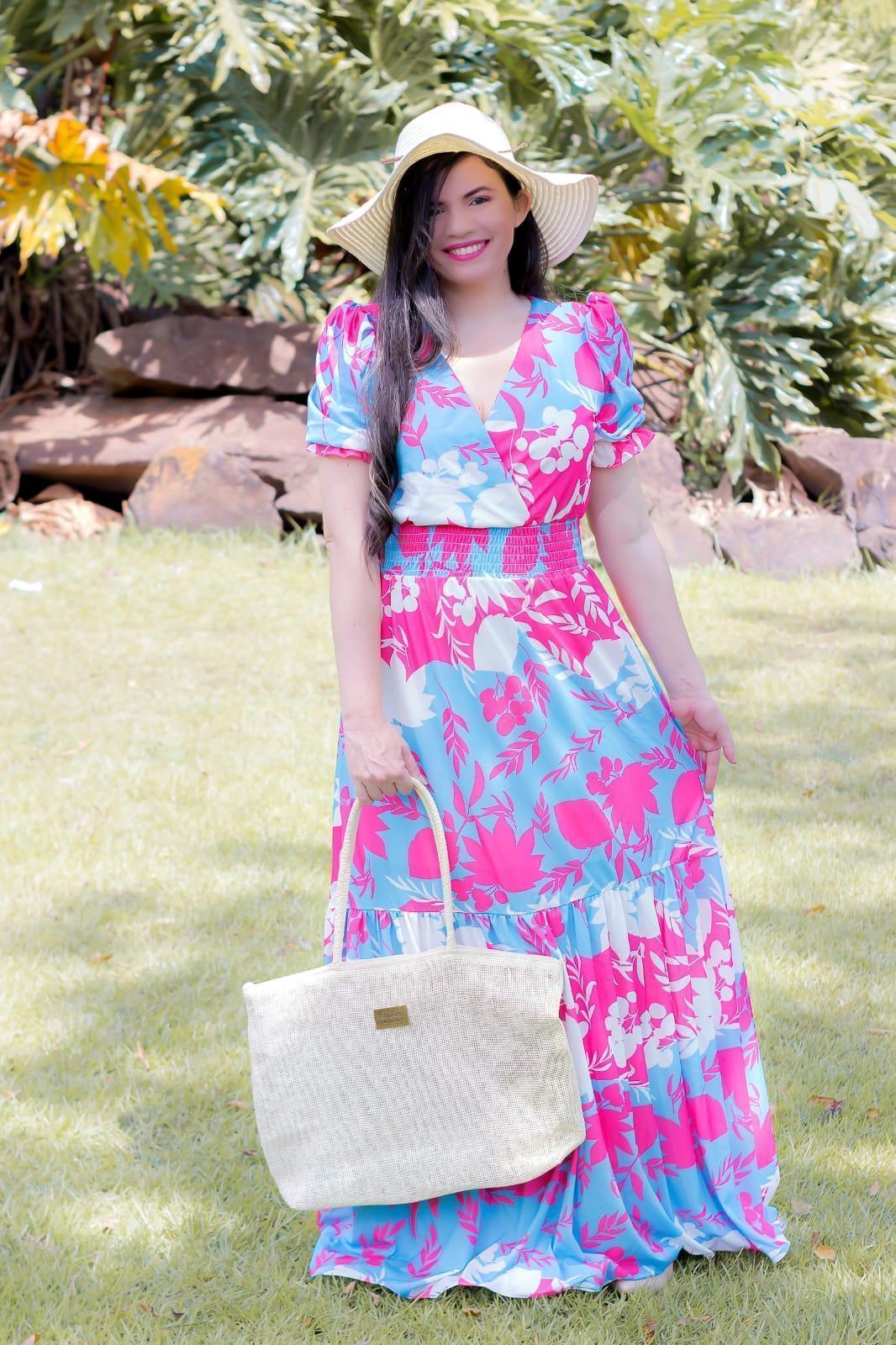 Vestido Feminino Casual Longo - Maby Fashion