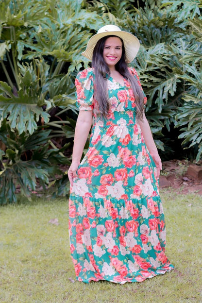 Vestido Feminino Casual Longo - Maby Fashion