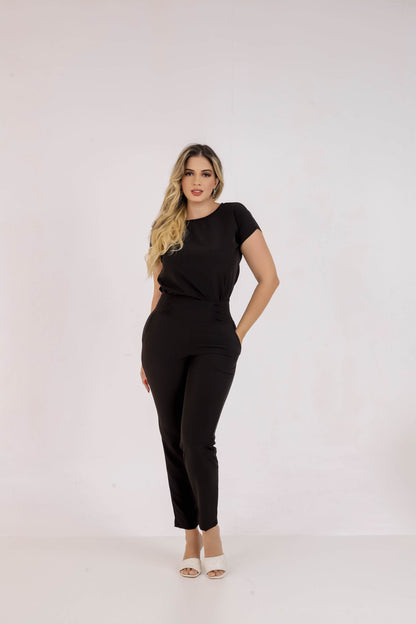 Conjunto Calça Com Blusa Social Feminino Plus Size